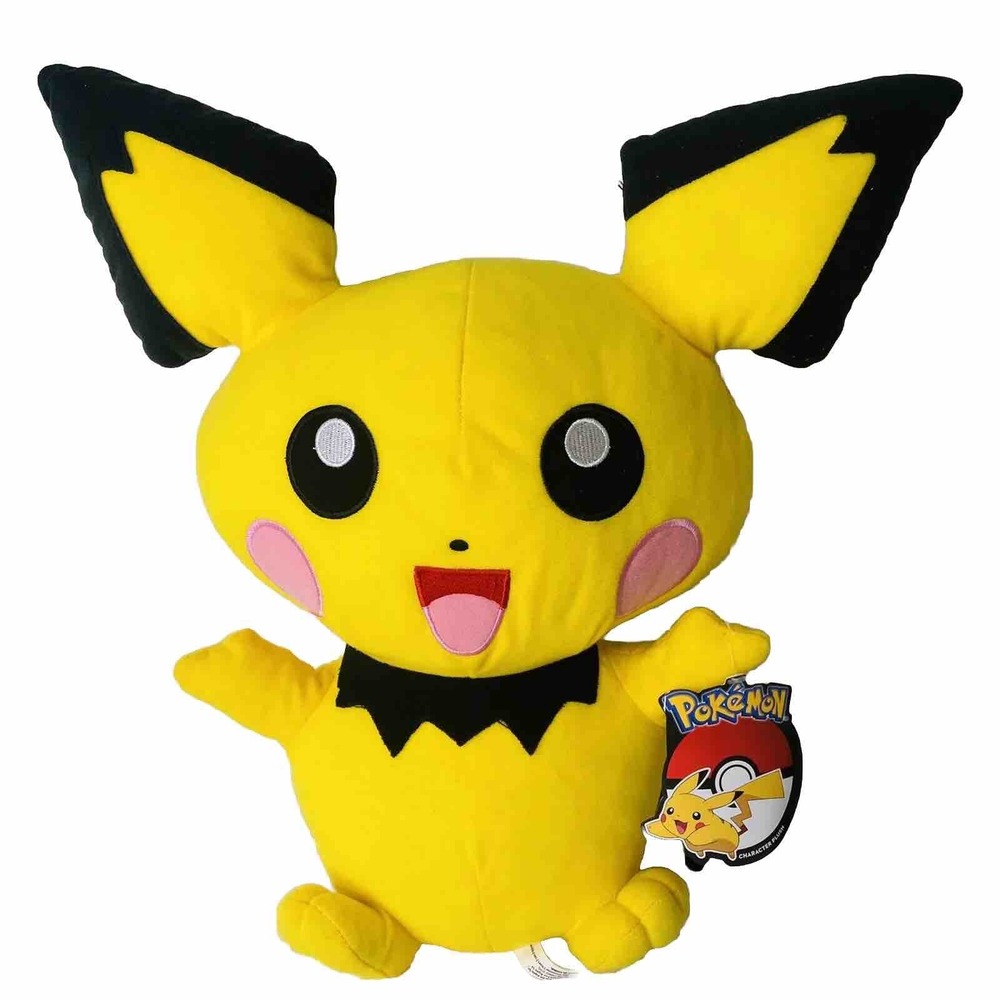 Pokemon Pichu Character Plush Stuffed Toy Nintendo 16" Toy Factory 2019 With Tag